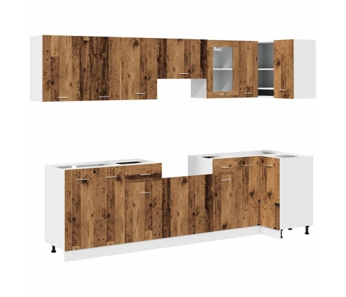 11-Daļīgs Virtuves Skapīšu Komplekts Inženierijas Koks Vidaxl