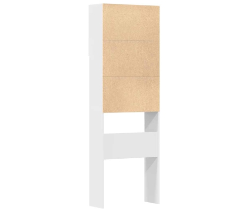 Veļas Mašīnas Skapis Balts 64X24X190 Cm Engineered Wood Vidaxl