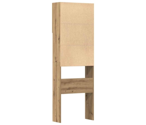 Veļasmašīnas Plaukts, Ozola, 64X24X190 Cm, Inženierijas Koks Vidaxl