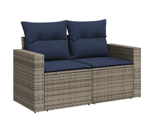 11-Daļīgs Dārza Dīvāna Komplekts, Matrači, Melna Pe Rotangpalma Vidaxl