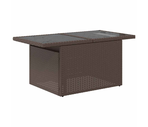 11-Daļīgs Dārza Dīvāna Komplekts Ar Matračiem, Pelēks Pe Pinums Vidaxl