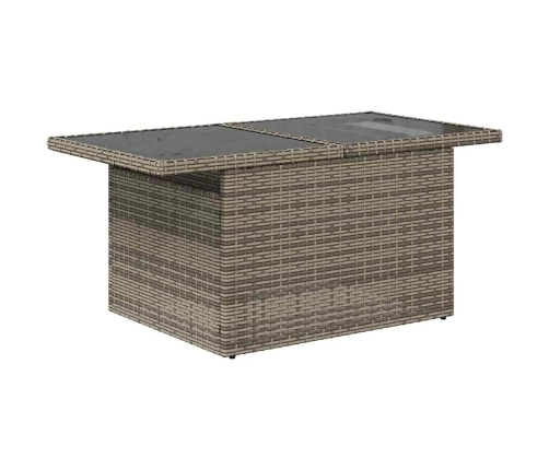 10-Daļīgs Dārza Dīvāna Komplekts Matrači Pelēka Pe Rotangpalma Vidaxl