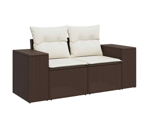 11-Daļīgs Dārza Dīvāna Komplekts, Matrači, Brūna Pe Rotangpalma Vidaxl