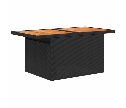 10-Daļīgs Dārza Dīvāna Komplekts, Matrači, Melna Pe Rotangpalma Vidaxl