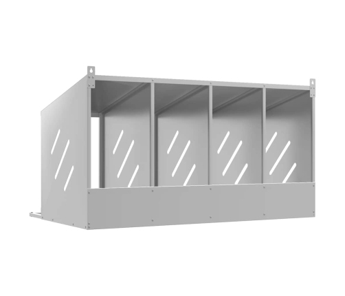 Vistu Ligzdošanas Kaste Ar 4Nodalījumiem Cinkota Sudraba Metāla Vidaxl