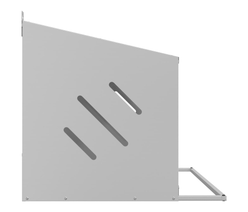 Vistu Ligzdošanas Kaste Ar 3Nodalījumiem Cinkota Sudraba Metāla Vidaxl