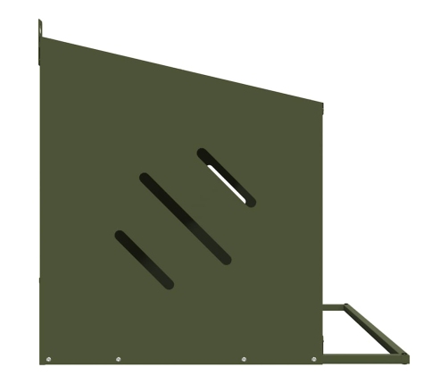 Vistu Ligzdošanas Kaste Ar 2 Nodalījumiem Olīvzaļa Metāla Vidaxl