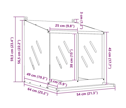 Vistu Ligzdošanas Kaste Ar 2 Nodalījumiem Olīvzaļa Metāla Vidaxl
