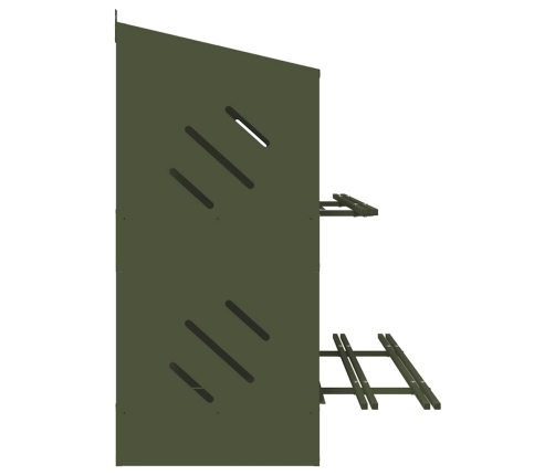 Vistu Ligzdošanas Kaste Ar 6 Nodalījumiem Olīvzaļa Metāla Vidaxl