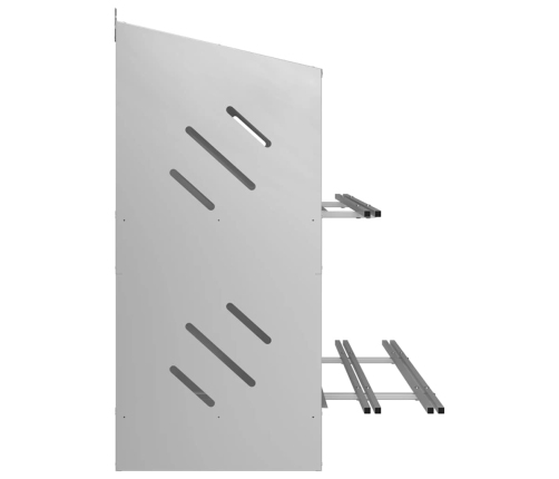 Vistu Ligzdošanas Kaste Ar 6Nodalījumiem Cinkota Sudraba Metāla Vidaxl