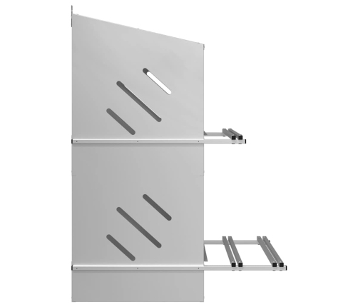 Vistu Ligzdošanas Kaste Ar 4Nodalījumiem Cinkota Sudraba Metāla Vidaxl