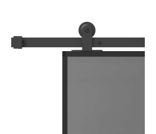 Bīdāmās Durvis Aparatūras Komplektu Rūdīts Stikls Un Alumīnijs Vidaxl