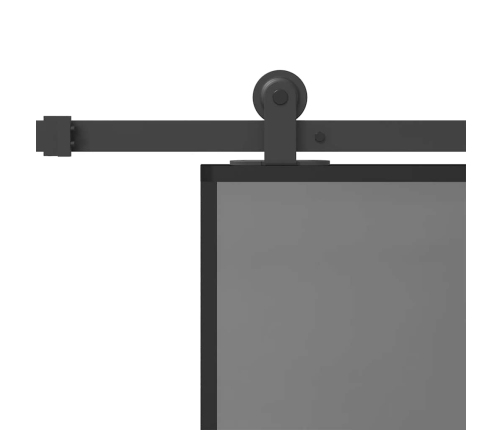 Bīdāmās Durvis Aparatūras Komplektu Rūdīts Stikls Un Alumīnijs Vidaxl