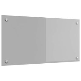 Virtuves Apgaismojums Gaiši Pelēks 80X40X0,6 Cm Rūdīts Stikls Vidaxl