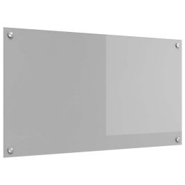 Virtuves Aizmugures Apgaismojums Gaiši Pelēks 90X50X0.6 Cm Rūdīts Stikls Vidaxl