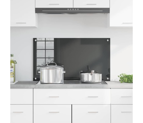 Virtuves Aizsargpanelis Tumši Pelēka 90 X 50 X 0.6 Cm Vidaxl