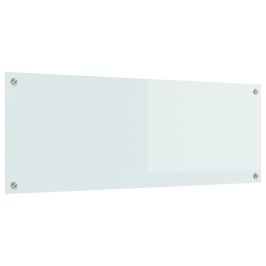 Virtuves Aizsargs - Balts 110X40X0,6 Cm Temperēts Stikls Vidaxl