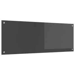 Virtuves Aizsargpanelis Tumši Pelēks 110X40X0,6 Cm Temperēts Stikls Vidaxl
