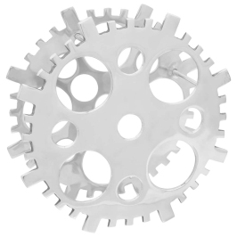 Vīna Statīvs Sudrabs 15.4X5.5X15.4 Collas Alumīnijs Vidaxl