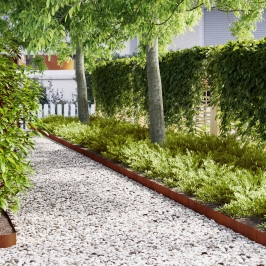 Zālāju Apmales 20 Gabali 100X0.5X20 Cm Novecojis Tērauds Vidaxl