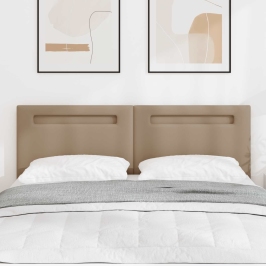 Gultas Galvgalis Vienkāršs Dizains Kafijas Krāsā 140 Cm Mākslīgā Āda Vidaxl