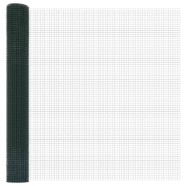 Veltīta Stieples Siets Zaļais 1.2X25 M Tērauds Vidaxl