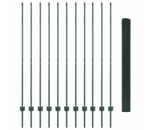 Žogs Ar Stabiem Zaļa 1.5 X 10 Cm Tērauds Vidaxl