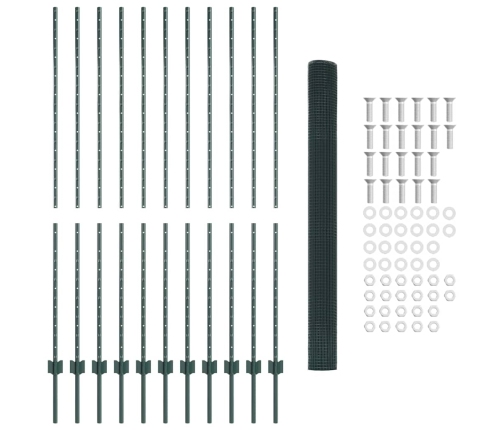 Žogs Ar Stabiem Zaļa 1.5 X 10 Cm Tērauds Vidaxl