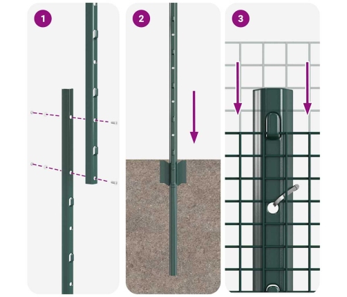 Žogs Ar Stabiem Zaļa 1.5 X 10 Cm Tērauds Vidaxl