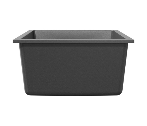 Virtuves Izlietne Ar Pārmērību Ventilāciju Pelēkajā Granītā Vidaxl