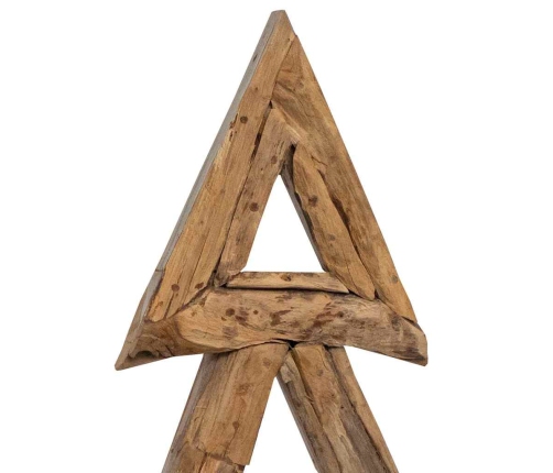 Ziemassvētku Eglīte Ar Statīvu Brūna 90 Cm Masīvs Tīkkoks Vidaxl