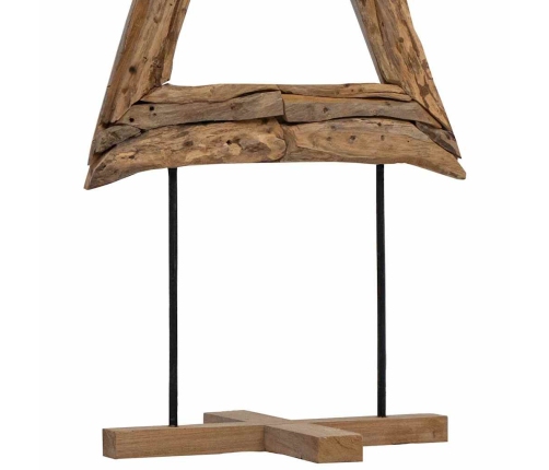 Ziemassvētku Eglīte Ar Statīvu Brūna 90 Cm Masīvs Tīkkoks Vidaxl