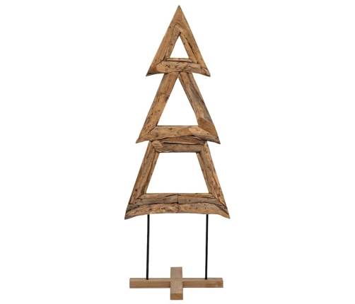 Ziemassvētku Eglīte Ar Statīvu Brūna 90 Cm Masīvs Tīkkoks Vidaxl