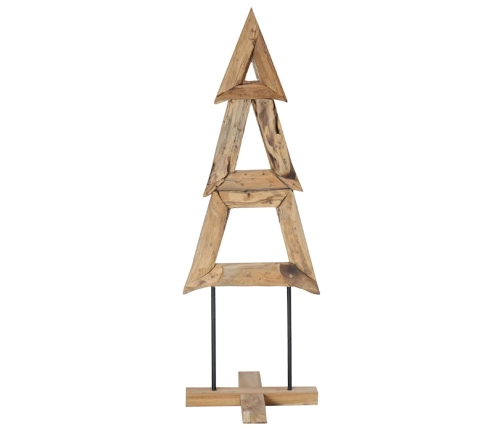 Ziemassvētku Eglīte Ar Statīvu Brūna 120 Cm Masīvs Tīkkoks Vidaxl