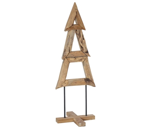 Ziemassvētku Eglīte Ar Statīvu Brūna 120 Cm Masīvs Tīkkoks Vidaxl