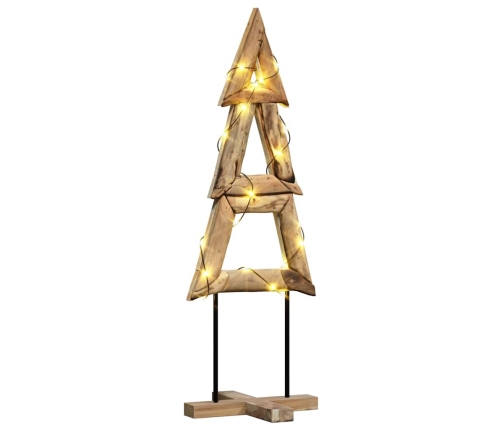 Ziemassvētku Eglīte Ar Statīvu Brūna 120 Cm Masīvs Tīkkoks Vidaxl