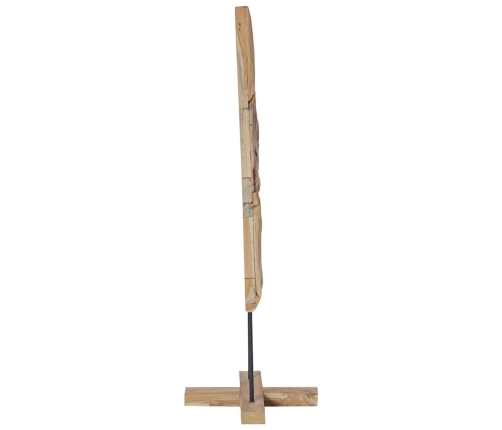 Ziemassvētku Eglīte Ar Statīvu Brūna 120 Cm Masīvs Tīkkoks Vidaxl