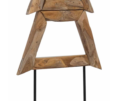 Ziemassvētku Eglīte Ar Statīvu Brūna 150 Cm Masīvs Tīkkoks Vidaxl