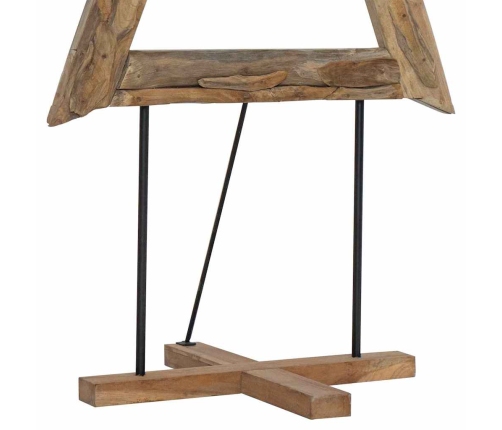 Ziemassvētku Eglīte Ar Statīvu Brūna 180 Cm Masīvs Tīkkoks Vidaxl