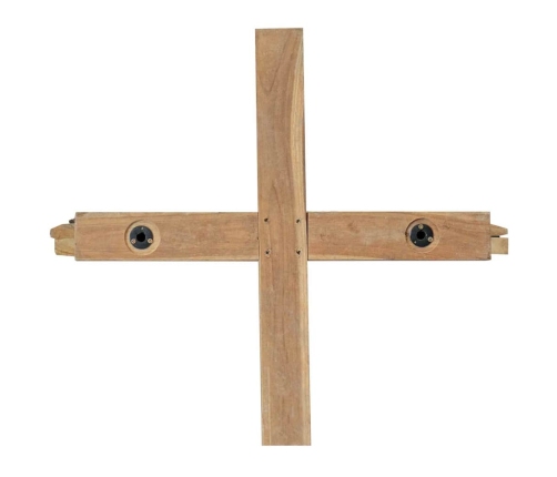 Ziemassvētku Eglīte Ar Statīvu Brūna 180 Cm Masīvs Tīkkoks Vidaxl