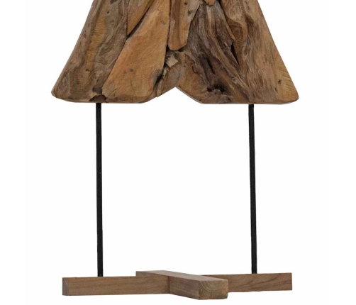 Ziemassvētku Eglīte Ar Statīvu Brūna 90 Cm Masīvs Tīkkoks Vidaxl