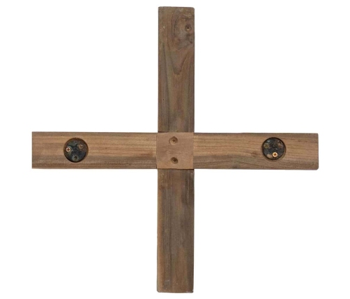 Ziemassvētku Eglīte Ar Statīvu Brūna 90 Cm Masīvs Tīkkoks Vidaxl