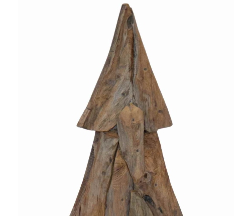 Ziemassvētku Eglīte Ar Statīvu Brūna 120 Cm Masīvs Tīkkoks Vidaxl