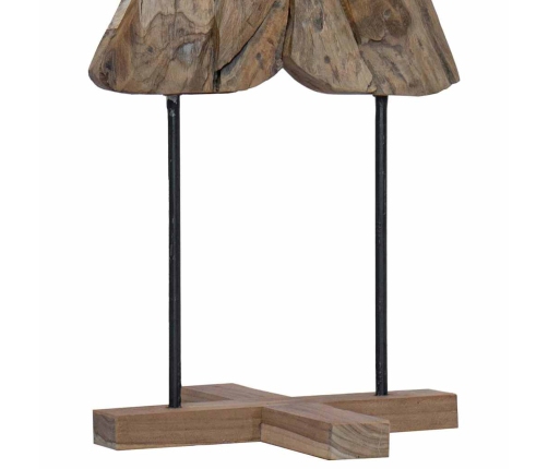 Ziemassvētku Eglīte Ar Statīvu Brūna 120 Cm Masīvs Tīkkoks Vidaxl