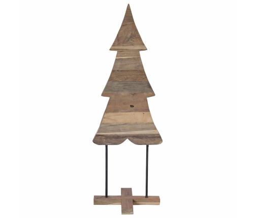 Ziemassvētku Eglīte Ar Statīvu Brūna 120 Cm Masīvs Tīkkoks Vidaxl
