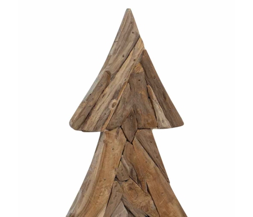 Ziemassvētku Eglīte Ar Statīvu Brūna 150 Cm Masīvs Tīkkoks Vidaxl