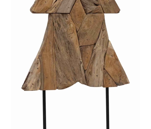 Ziemassvētku Eglīte Ar Statīvu Brūna 150 Cm Masīvs Tīkkoks Vidaxl