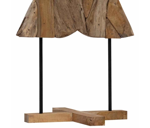 Ziemassvētku Eglīte Ar Statīvu Brūna 150 Cm Masīvs Tīkkoks Vidaxl