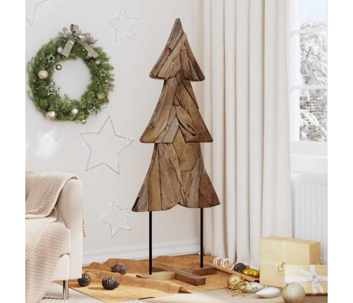 Ziemassvētku Eglīte Ar Statīvu Brūna 150 Cm Masīvs Tīkkoks Vidaxl