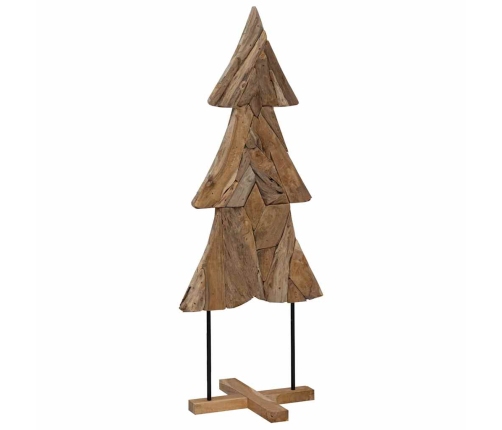 Ziemassvētku Eglīte Ar Statīvu Brūna 150 Cm Masīvs Tīkkoks Vidaxl